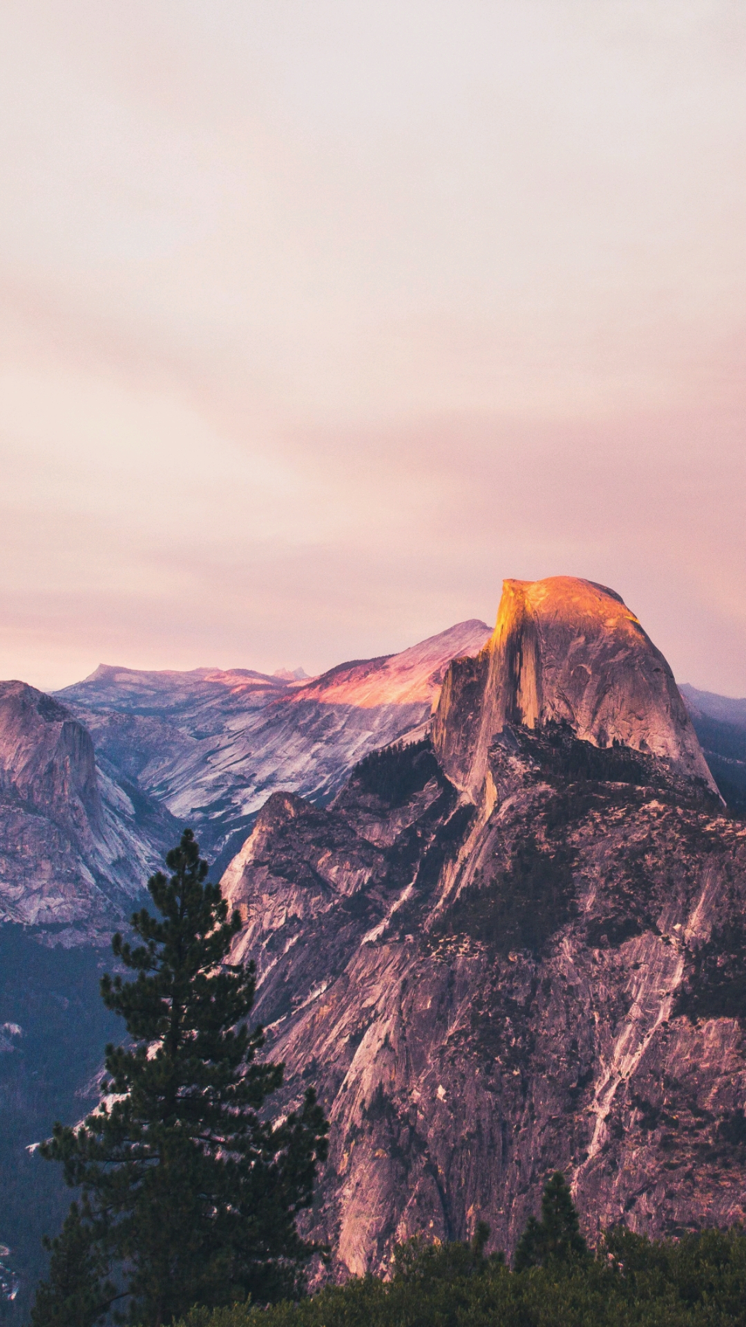 Half Dome at Sunset