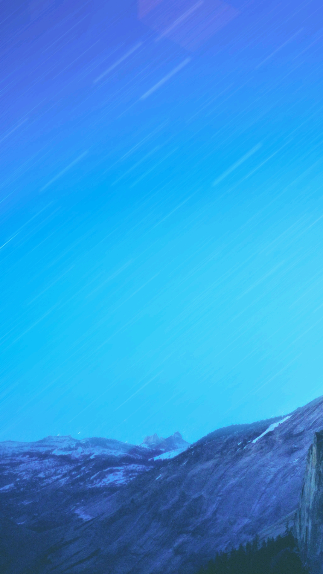Mountainous Landscape Under a Starry Sky