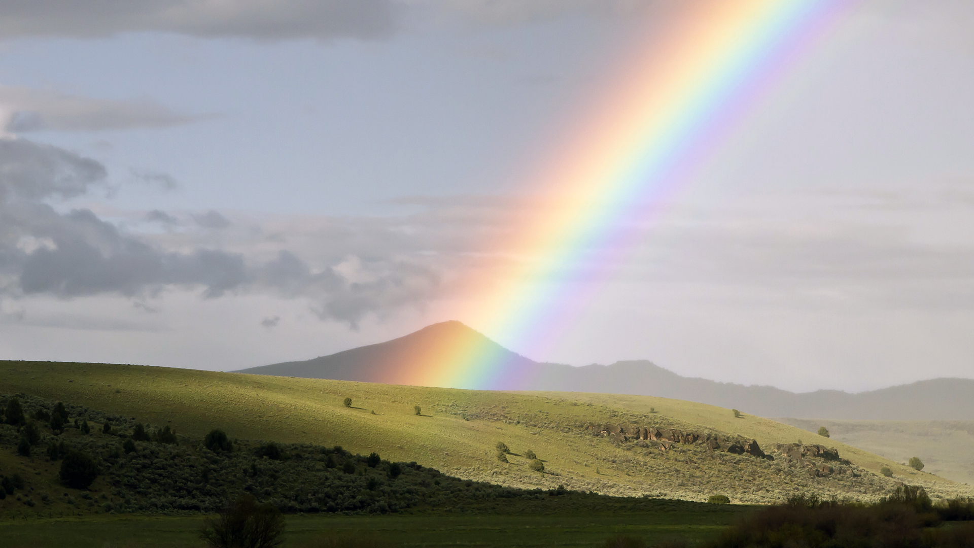 A Rainbow Over the Hills