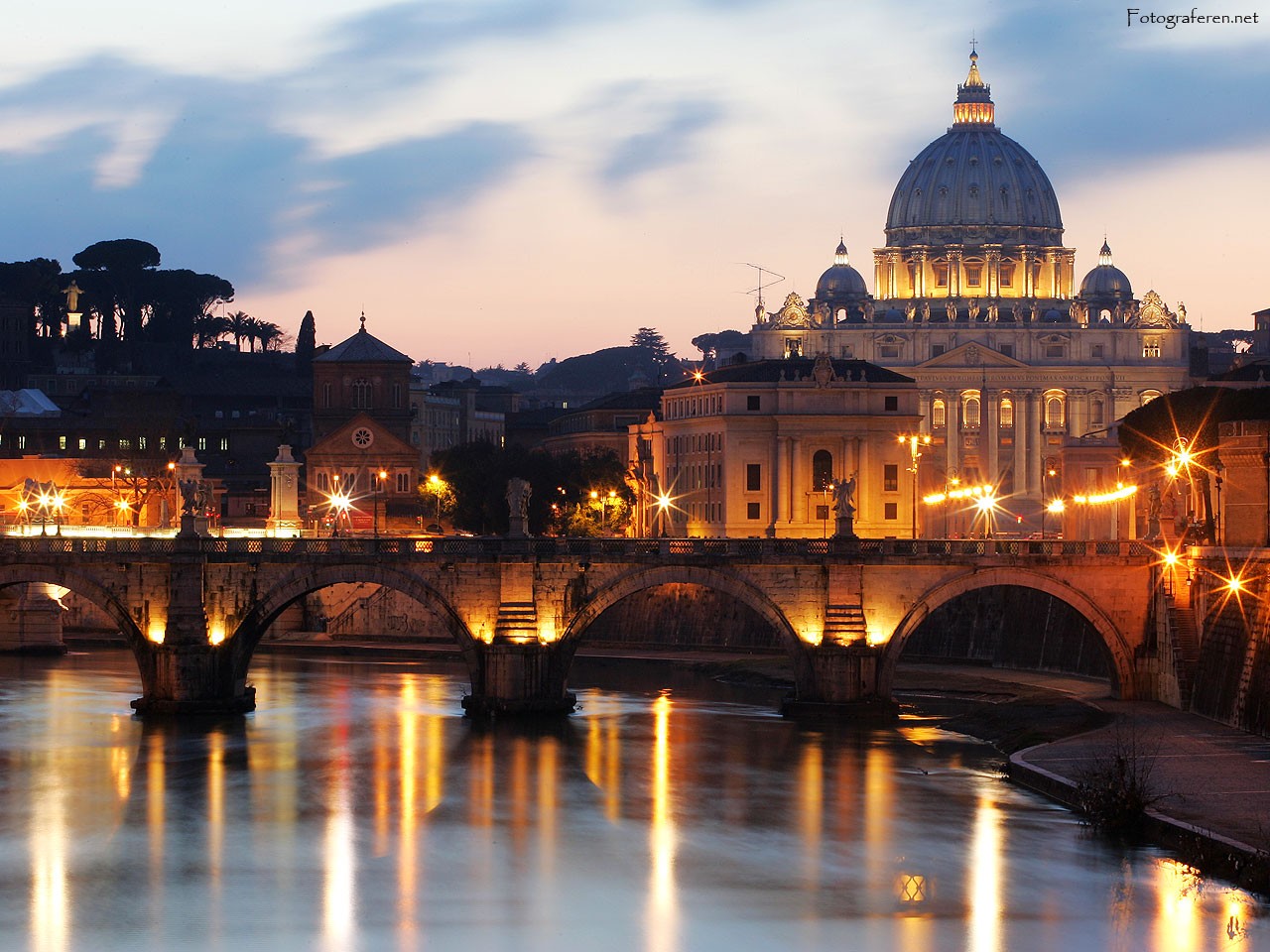 Twilight at St. Peter's Basilica