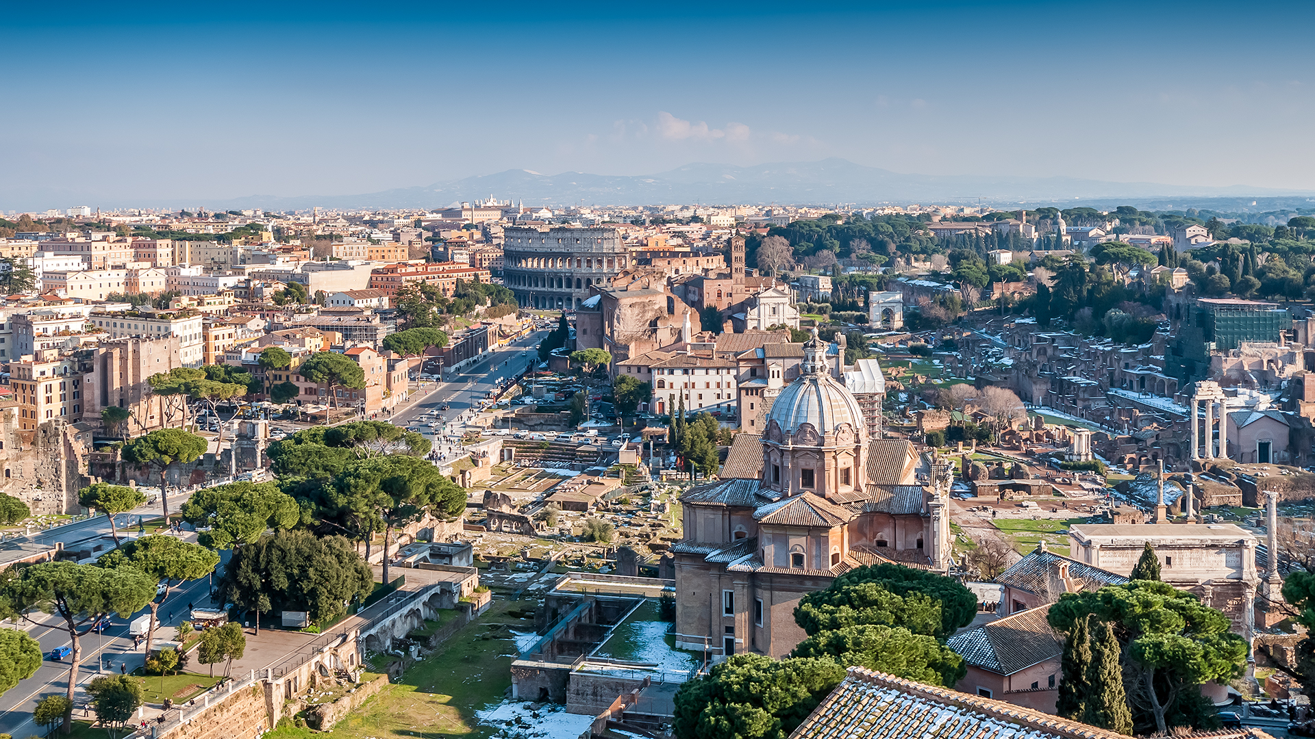Historical Cityscape of Rome