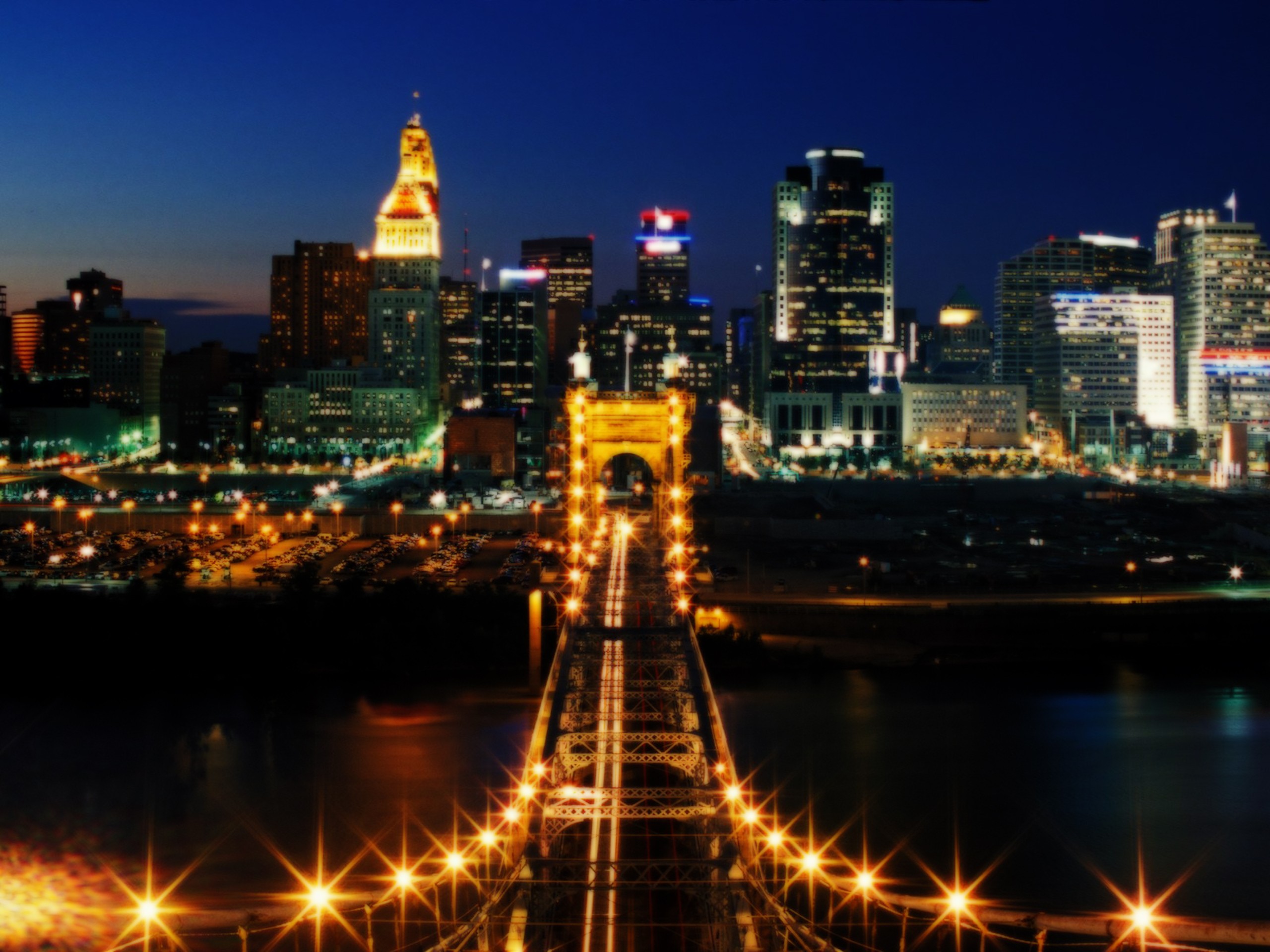 Cincinnati Night Skyline