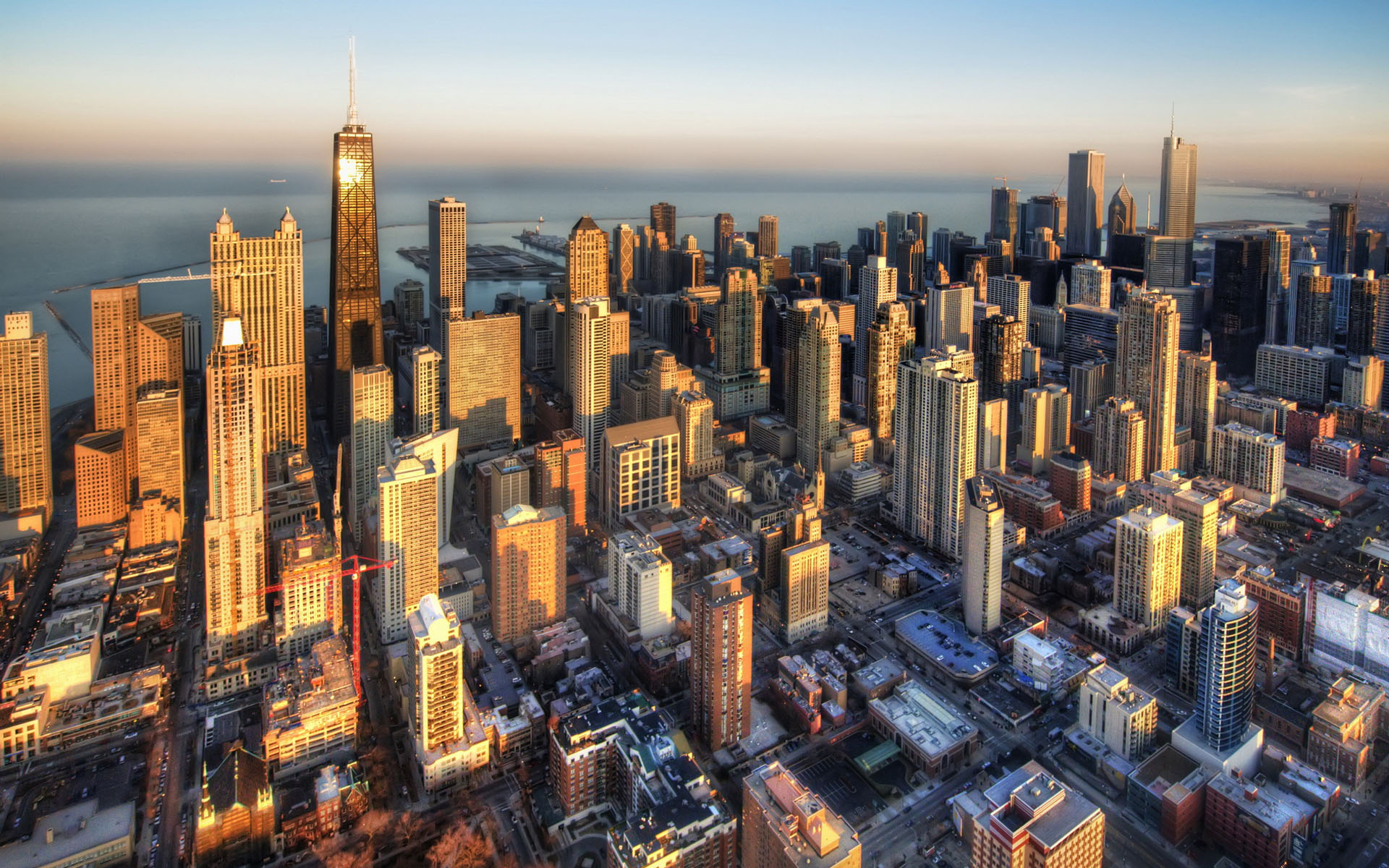 City Skyline at Sunset