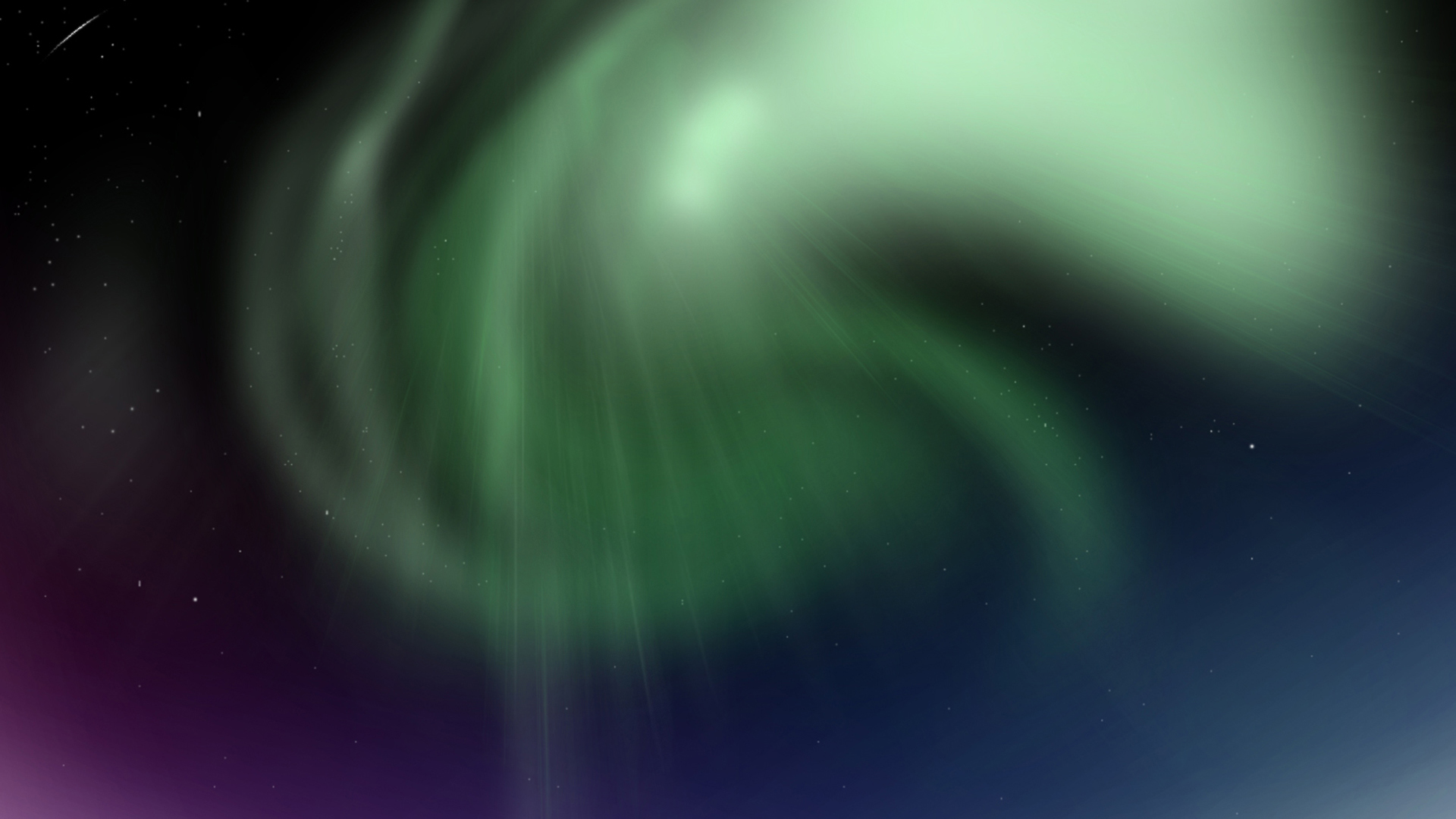 Green Aurora Borealis