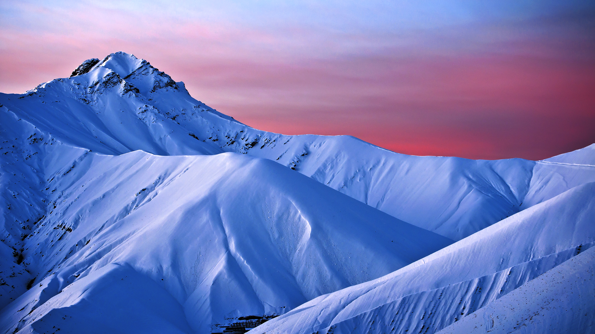 Twilight Snow Mountain