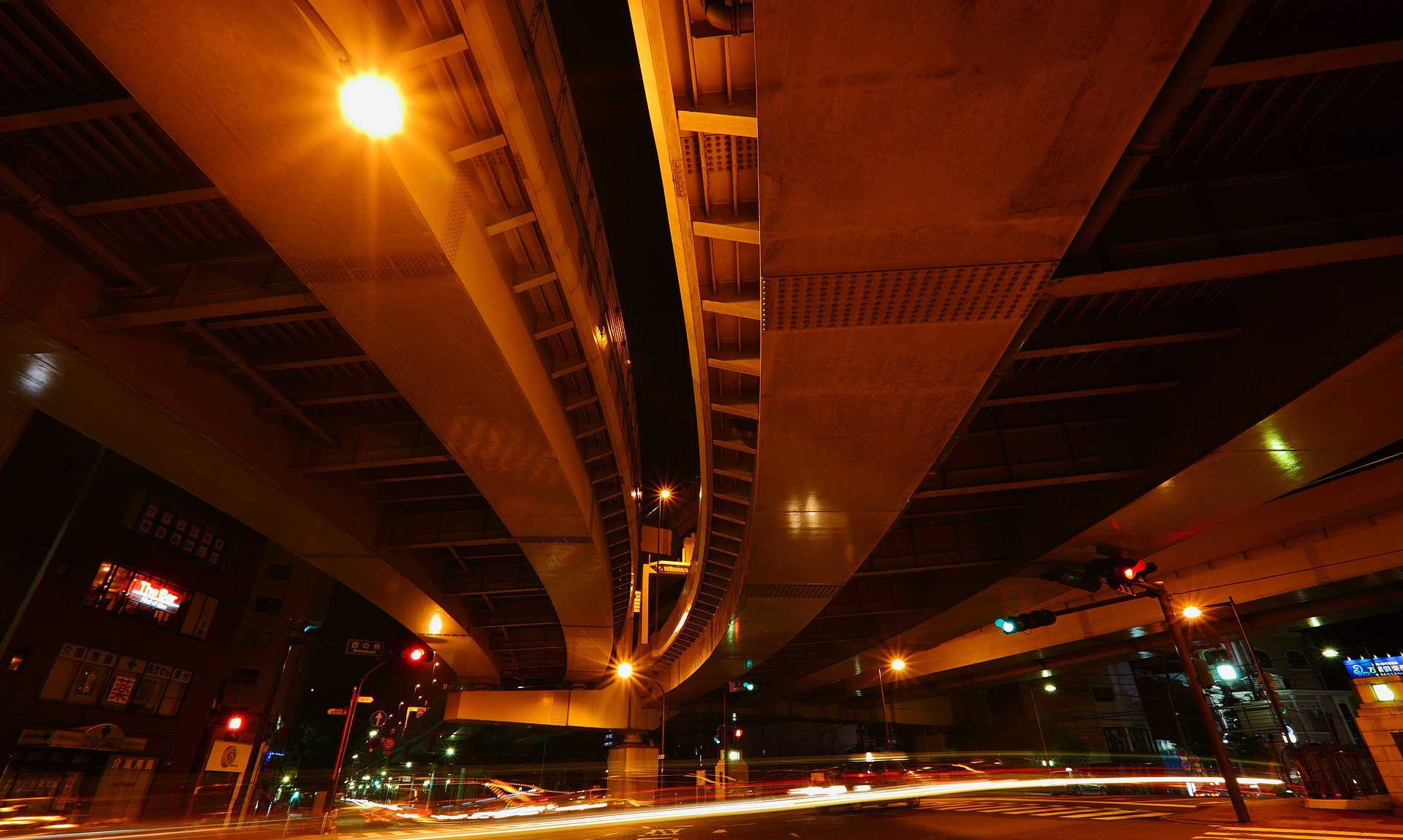 Urban Night Underpass