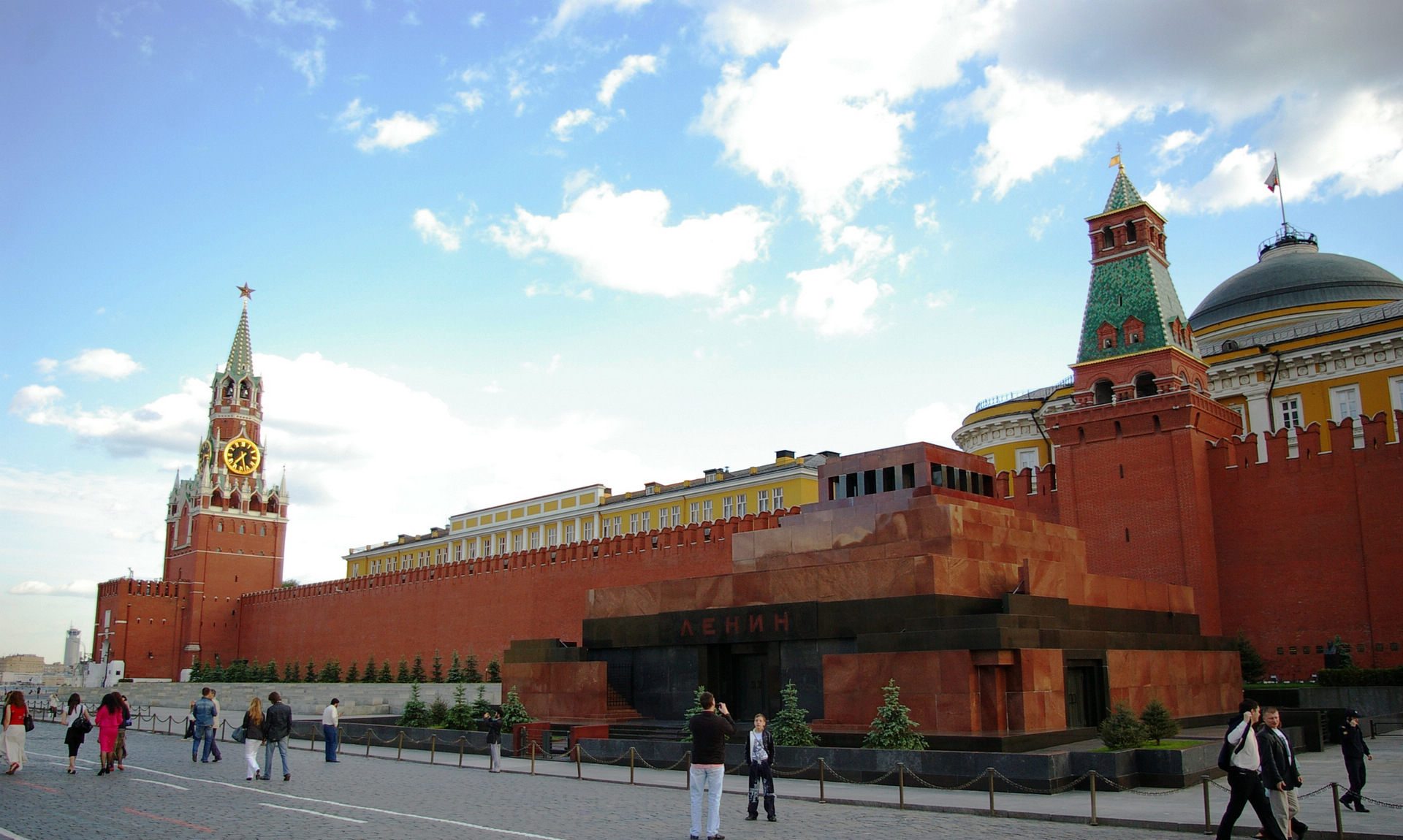 Lenin's Mausoleum and the Kremlin in Moscow
