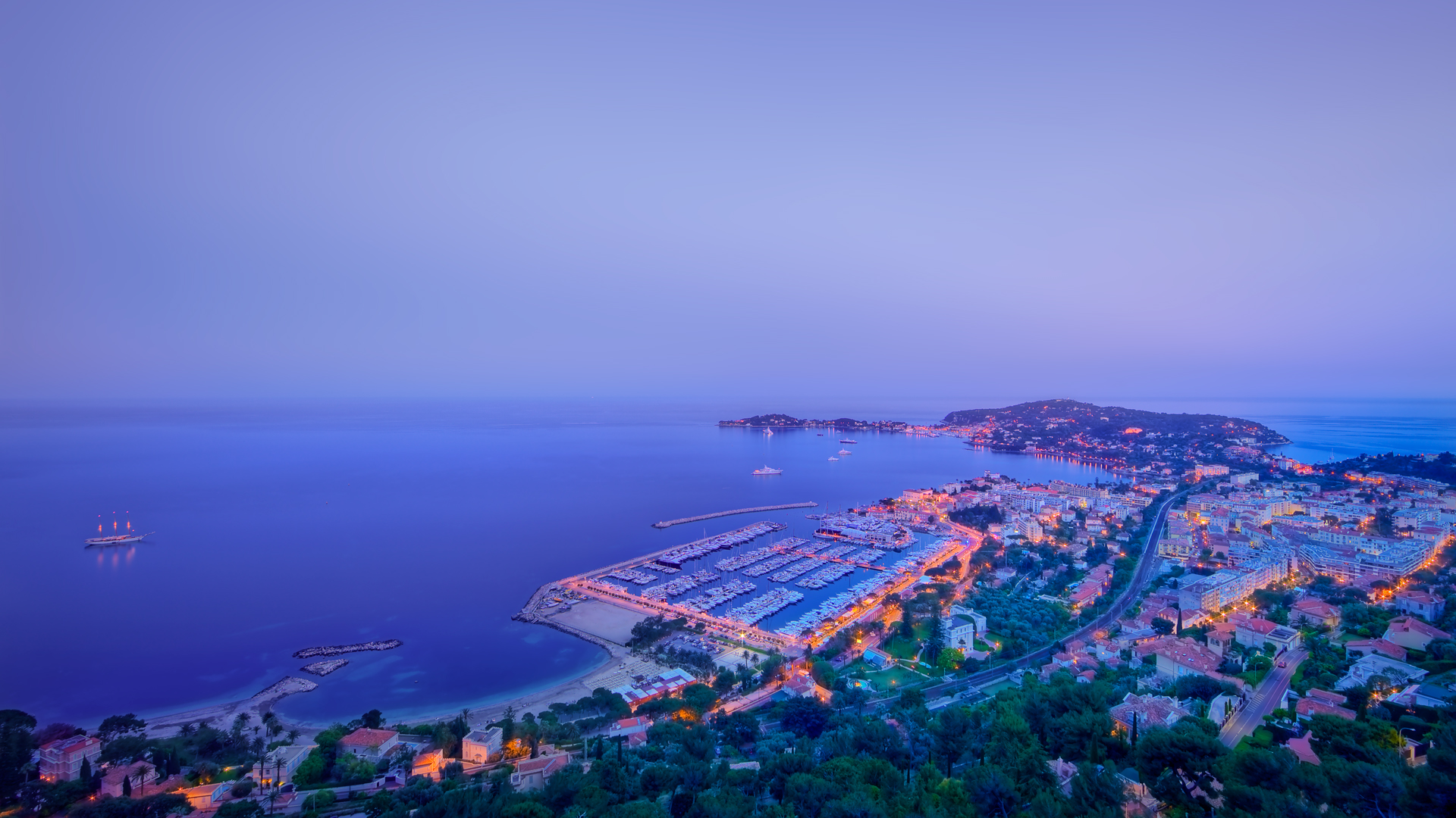 Twilight Harbor Panorama