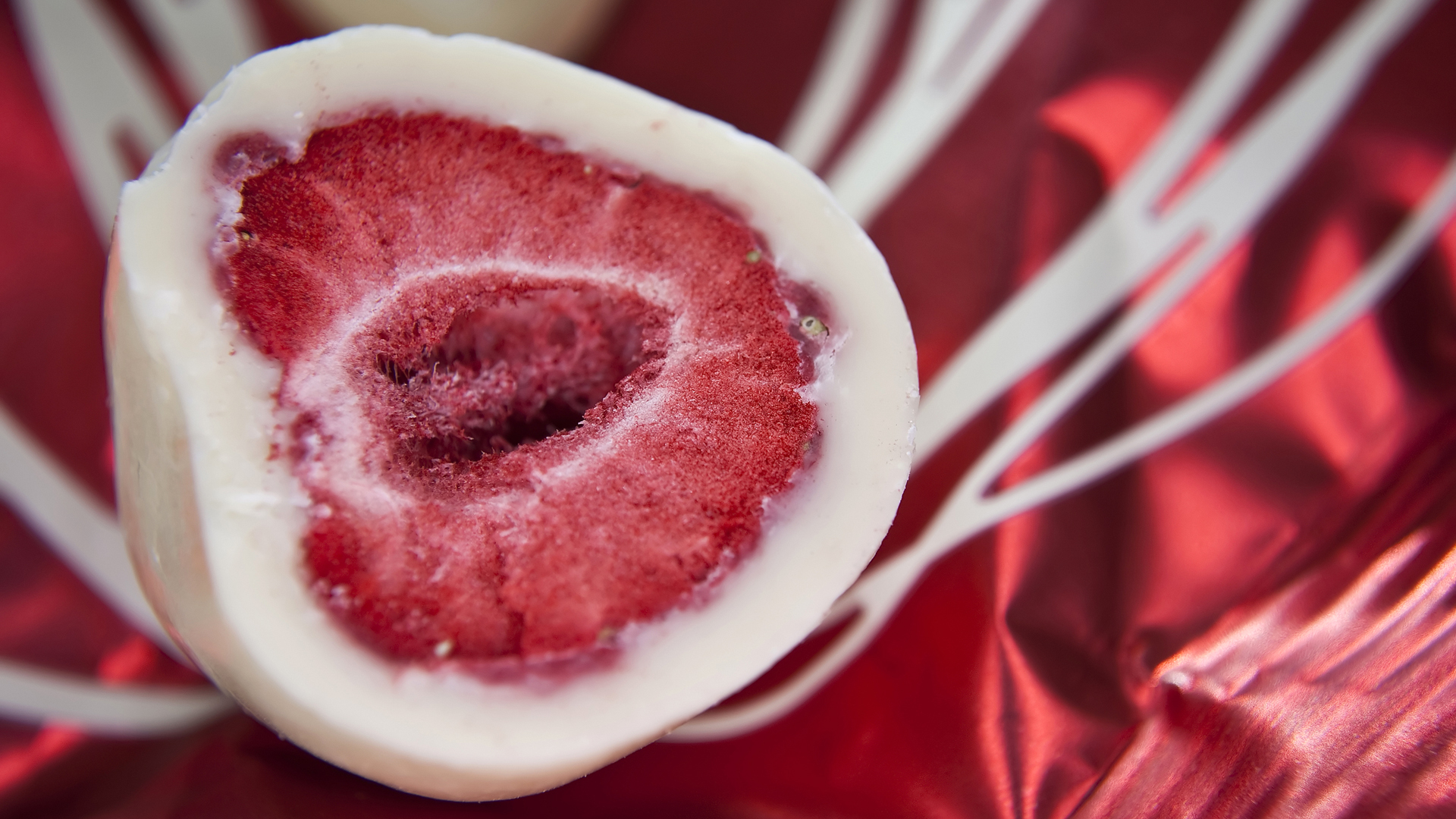 Delicate Raspberry Chocolate Truffle