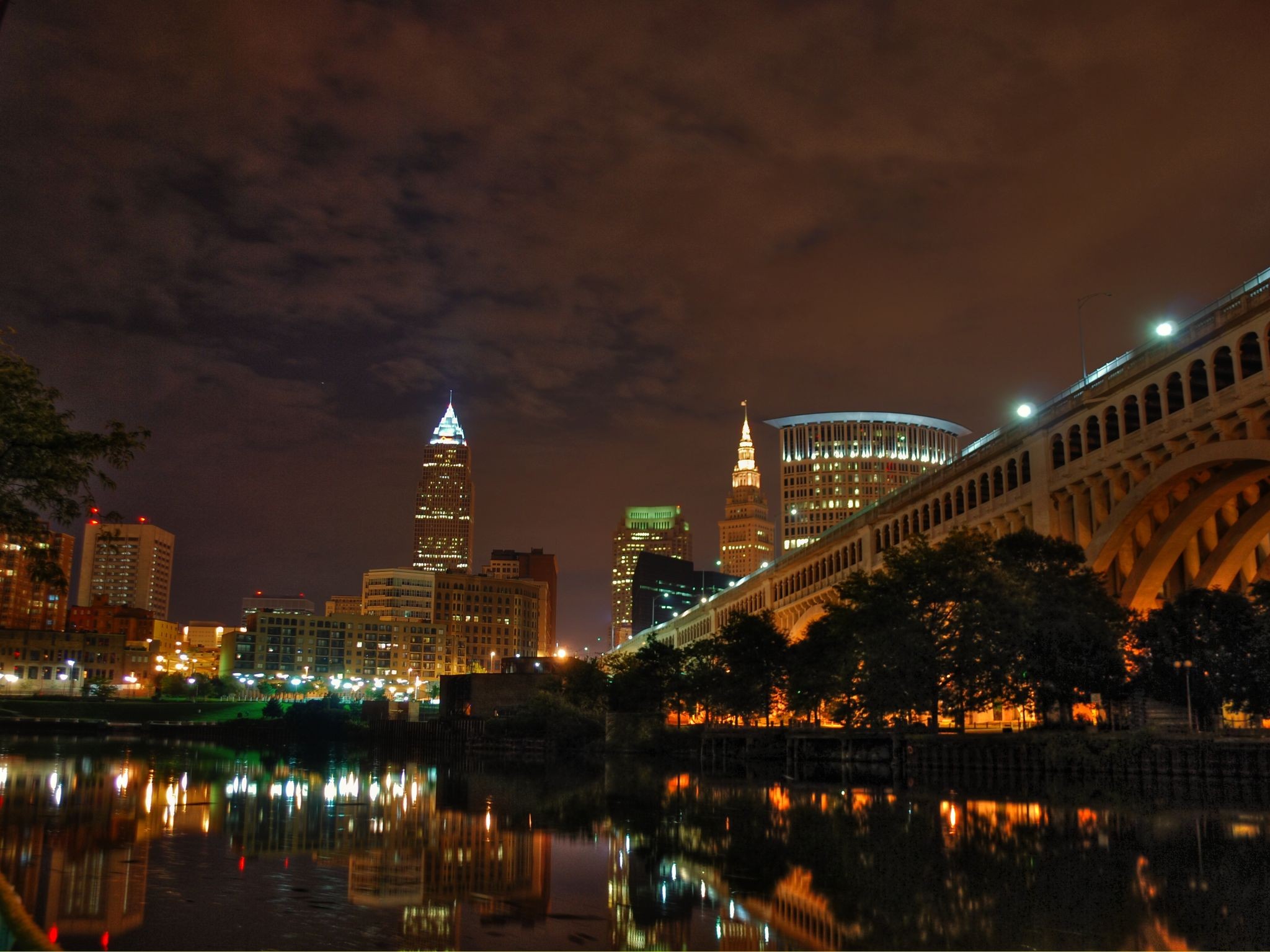 Cleveland Night Skyline