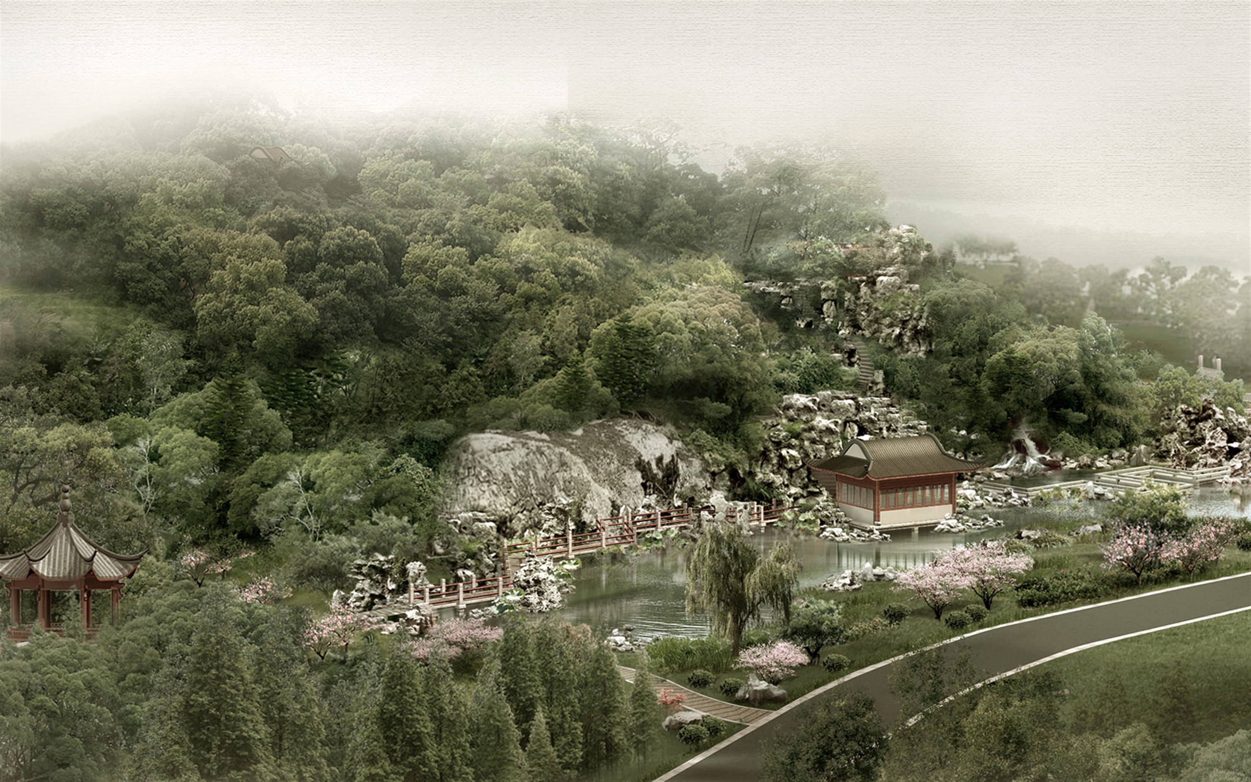Tranquil Chinese Garden